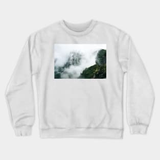 Switzerland Mountains and Fog Crewneck Sweatshirt